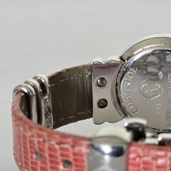 Charriol Saint-Tropez 12P Diamond Sterling Silver Water Resistant Watch